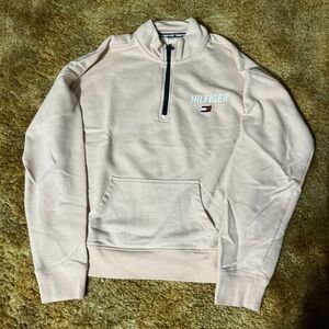 Tommy Hilfiger Light Pink Half-Zip Sweatshirt